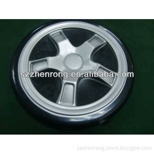 1round shaped thick vacuum forming Plastic tyre for furniture.